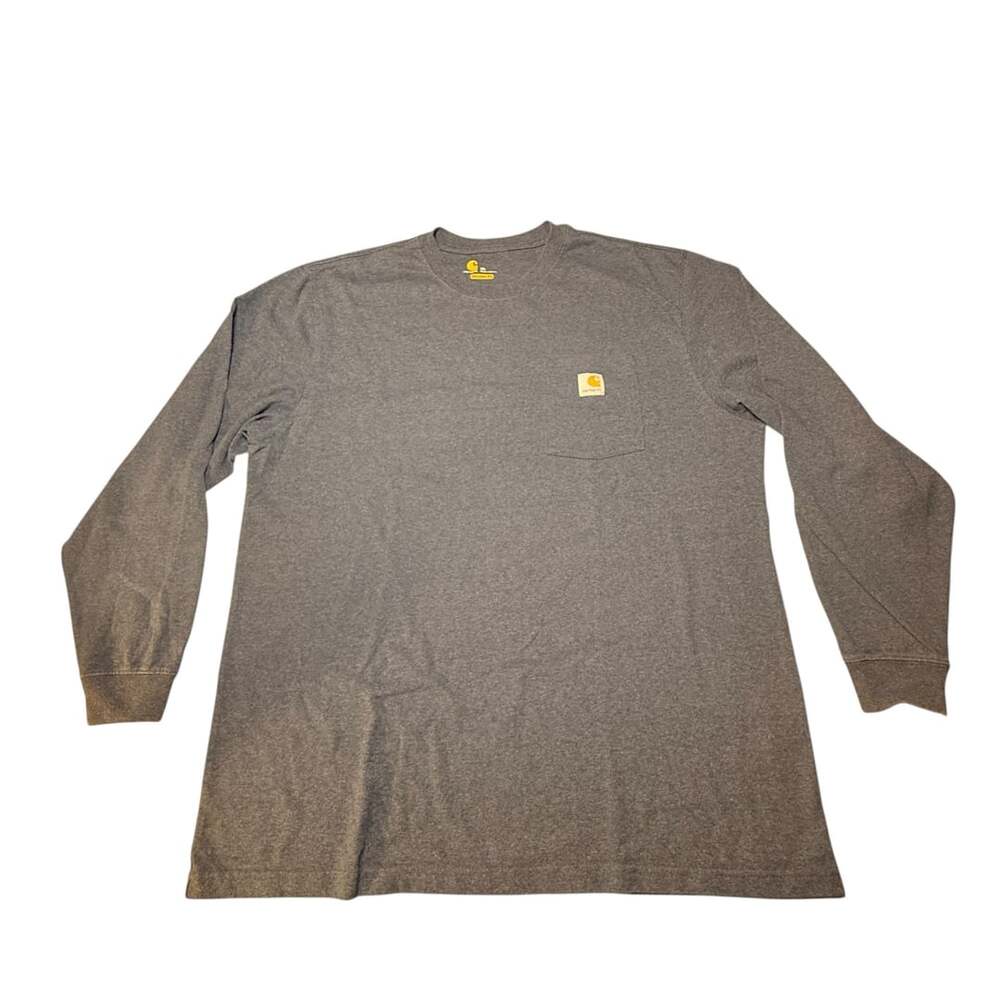 Carhartt Workwear Pocket Long Sleeve T-Shirt K126 Heather Blue XL